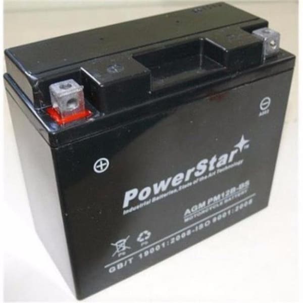 Batteryjack BatteryJack PM12B-BS-3 PowerStar YT12 - B4 Sealed Battery Ducati ST2 2001 - 2003 Monster 900 ST4 Monster S4 81 PM12B-BS-3 - main